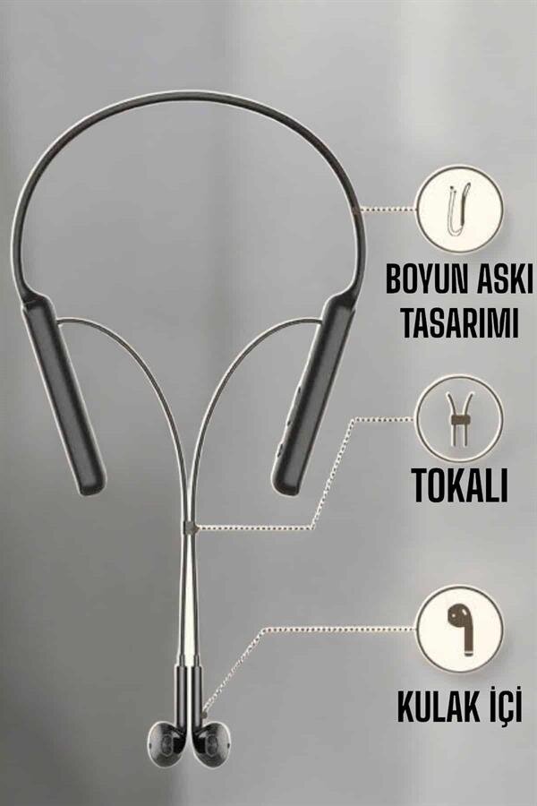 Mikrofonlu Kablolu Bluetooth Kulaklık Yeni Nesil Yüksek Ses Kaliteli 4 Mikrofonlu Kablolu Bluetooth Kulaklık Yeni Nesil Yüksek Ses Kaliteli - Görsel 4