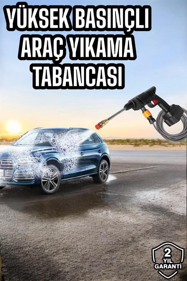Bahçe ve Araba Yıkama Tabancası Su Basınçlı Hazneli Bataryalı Oto Yıkama 2 Bahçe ve Araba Yıkama Tabancası Su Basınçlı Hazneli Bataryalı Oto Yıkama - Görsel 2