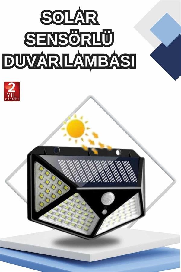 Bahçe Lambası Bahçe Aydınlatma Sensörlü Suya Dayanıklı 100 Led 2 Bahçe Lambası Bahçe Aydınlatma Sensörlü Suya Dayanıklı 100 Led - Görsel 2