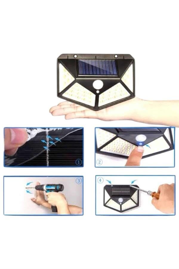Bahçe Lambası Bahçe Aydınlatma Sensörlü Suya Dayanıklı 100 Led 3 Bahçe Lambası Bahçe Aydınlatma Sensörlü Suya Dayanıklı 100 Led - Görsel 3