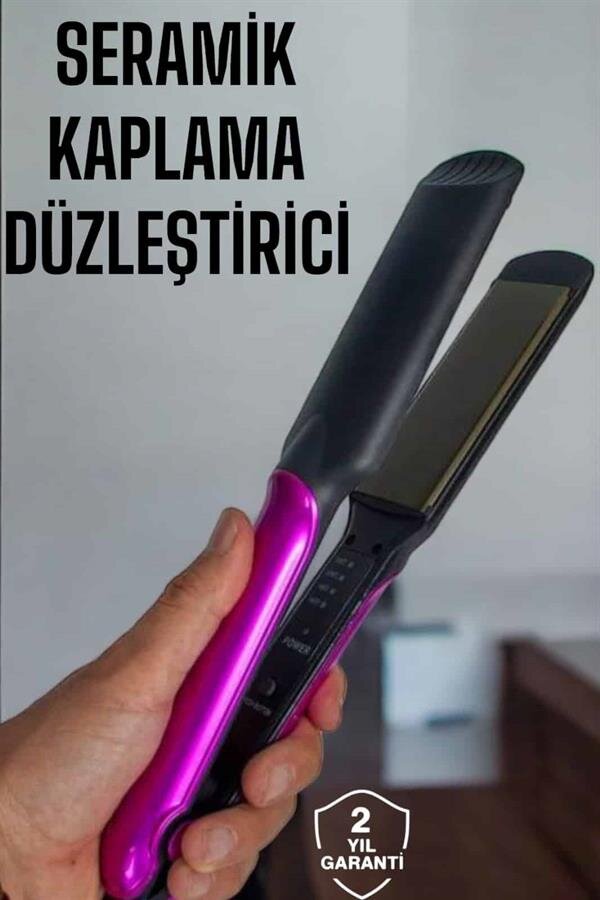 Seramik Kaplama Isı Ayarlı Yıpranma Karşıtı Saç Düzleştirici 2 Seramik Kaplama Isı Ayarlı Yıpranma Karşıtı Saç Düzleştirici - Görsel 2