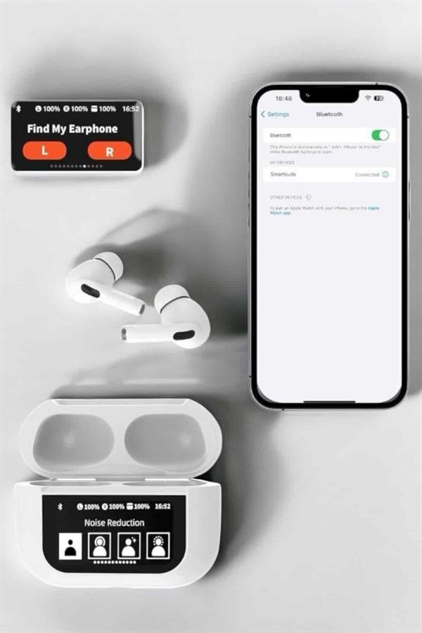 Bluetooth Kulaklık Kulakiçi Güçlü Ses Kaliteli Sesli Asistan 3 Bluetooth Kulaklık Kulakiçi Güçlü Ses Kaliteli Sesli Asistan - Görsel 3