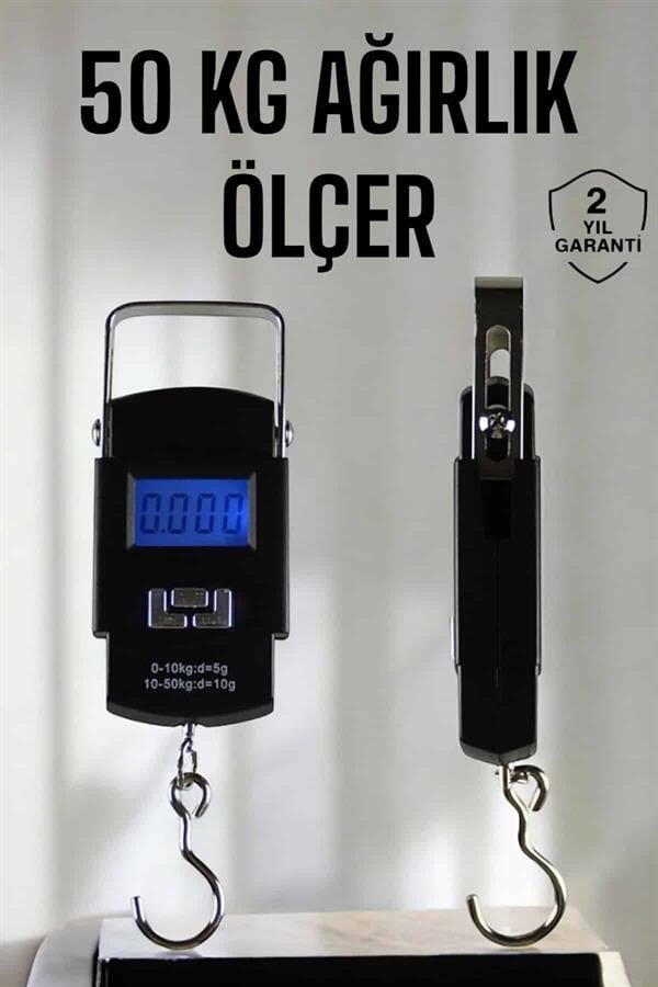 Ağırlık Ölçer 50 Kg El Terazisi El Kantarı Pilli Led Ekran 2 Ağırlık Ölçer 50 Kg El Terazisi El Kantarı Pilli Led Ekran - Görsel 2