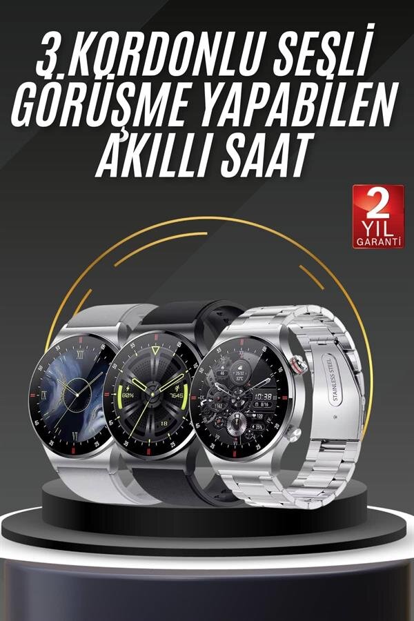 Akıllı Saat Uyku ve Sağlık Takibi NFC Uyumlu Bluetoooth Bağlantılı Android İOS Uyumlu 2 Akıllı Saat Uyku ve Sağlık Takibi NFC Uyumlu Bluetoooth Bağlantılı Android İOS Uyumlu - Görsel 2