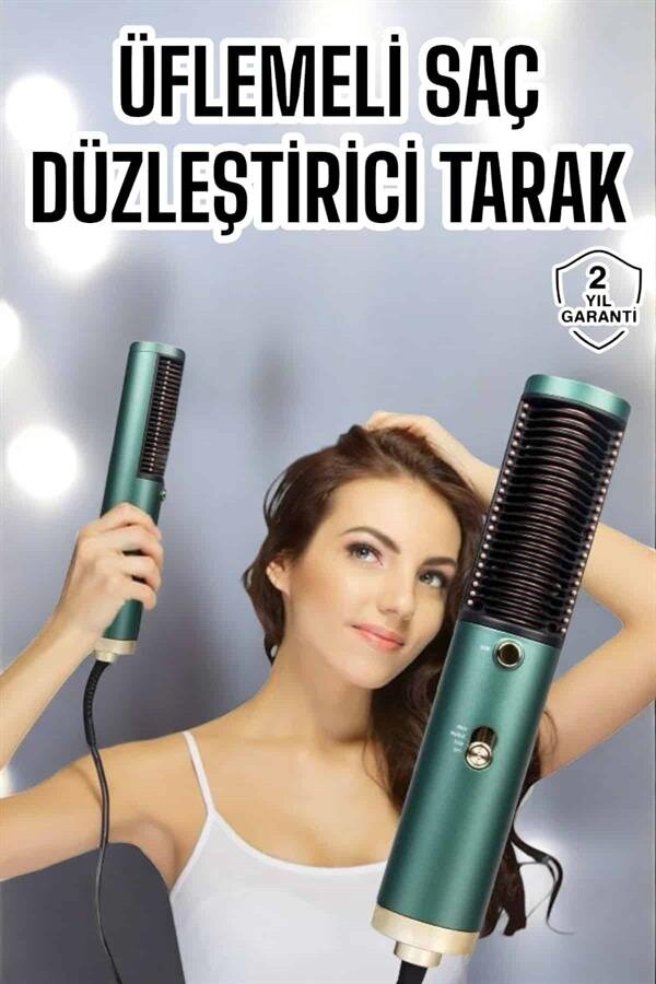 Fön Tarak Saç Düzleştirici Üflemeli Fön Makinesi Sıkı Dişli Taşınabilir 2 Fön Tarak Saç Düzleştirici Üflemeli Fön Makinesi Sıkı Dişli Taşınabilir - Görsel 2