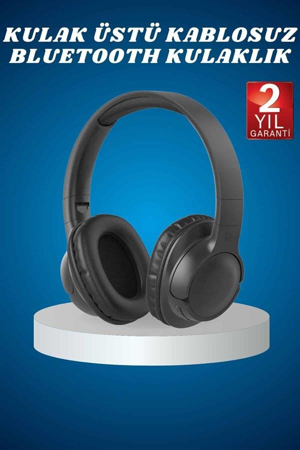 Kulak Üstü Kablosuz Bluetooth Kulaklık Yüksek Ses Kaliteli ANC Özelliği 2 Kulak Üstü Kablosuz Bluetooth Kulaklık Yüksek Ses Kaliteli ANC Özelliği - Görsel 2