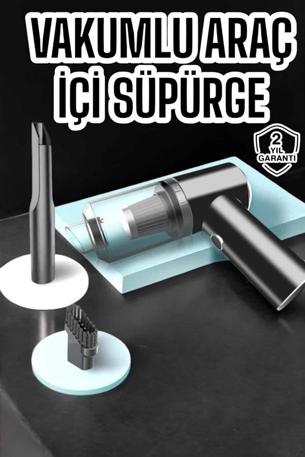 Araç İçi Süpürge Vakumlu Şarjlı Süpürge Filtreli 2 Araç İçi Süpürge Vakumlu Şarjlı Süpürge Filtreli - Görsel 2