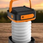 Güneş Enerjili Led Lamba Kamp Lambası Katlanabilir Lamba USB Şarjlı