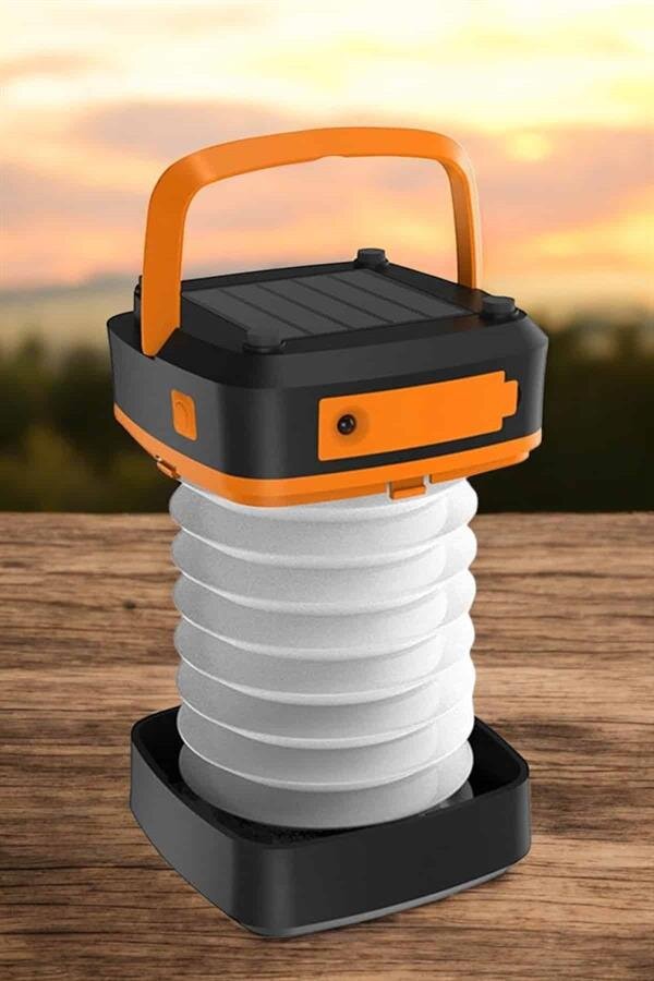 Güneş Enerjili Led Lamba Kamp Lambası Katlanabilir Lamba USB Şarjlı 1 Güneş Enerjili Led Lamba Kamp Lambası Katlanabilir Lamba USB Şarjlı