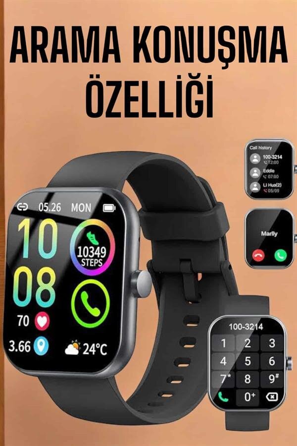 Akıllı Saat Tema Değiştirme Bluetooth Bağlantılı Arama Cevaplayan 1 Akıllı Saat Tema Değiştirme Bluetooth Bağlantılı Arama Cevaplayan