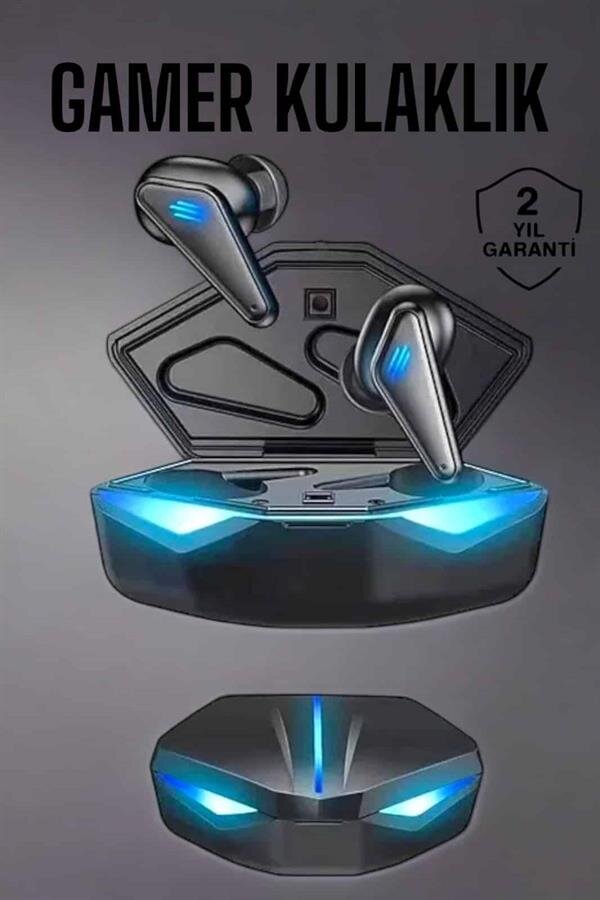 Bluetooth Oyuncu Kulaklığı Led Işıklı Kablosuz ANC Özelliği 2 Bluetooth Oyuncu Kulaklığı Led Işıklı Kablosuz ANC Özelliği - Görsel 2
