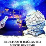 Dinozor Yumurtası Gece Masa Lambası Bluetooth Hoparlör 14 Renk Seçeneği