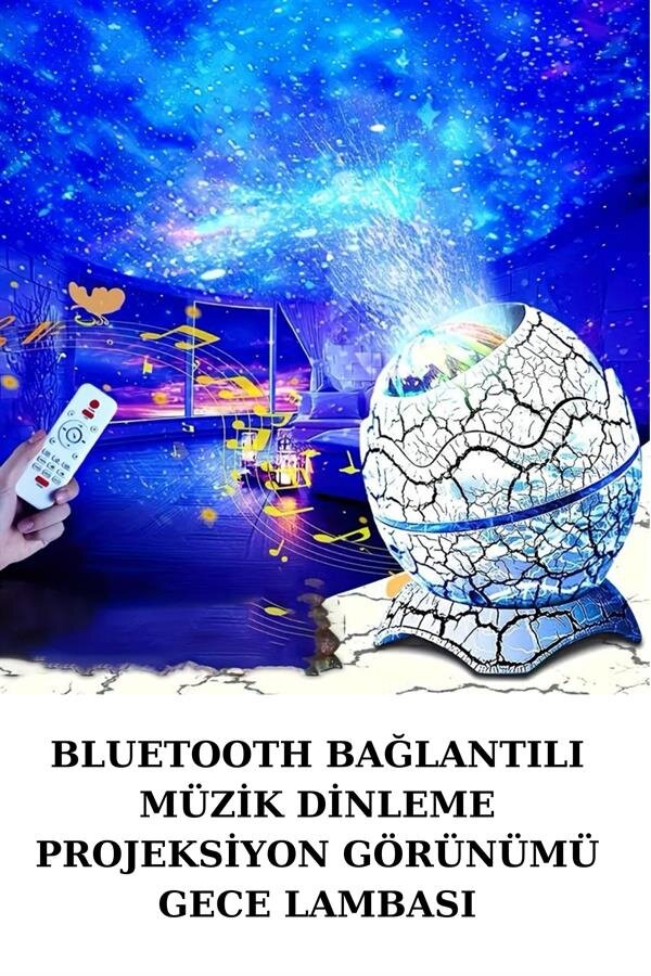 Dinozor Yumurtası Gece Masa Lambası Bluetooth Hoparlör 14 Renk Seçeneği 1 Dinozor Yumurtası Gece Masa Lambası Bluetooth Hoparlör 14 Renk Seçeneği