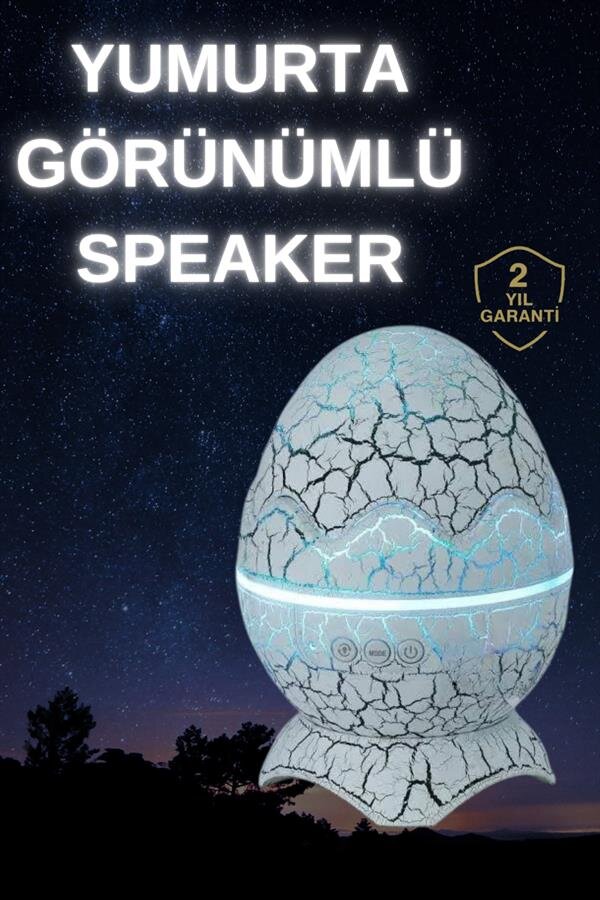 Dinozor Yumurtası Gece Masa Lambası Bluetooth Hoparlör 14 Renk Seçeneği 2 Dinozor Yumurtası Gece Masa Lambası Bluetooth Hoparlör 14 Renk Seçeneği - Görsel 2