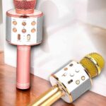 Kablosuz Bluetooth Karaoke Mikrofon USB ve AUX Girişli, Yüksek Ses Kalitesi