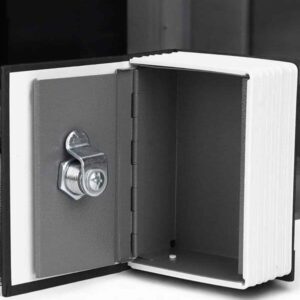 Gizli Kasa Kitap Görünümlü Anahtarlı Çelik Mini Kasa