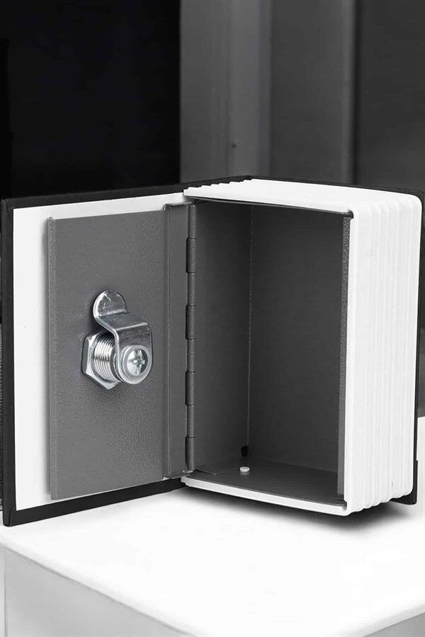 Gizli Kasa Kitap Görünümlü Anahtarlı Çelik Mini Kasa 1 Gizli Kasa Kitap Görünümlü Anahtarlı Çelik Mini Kasa