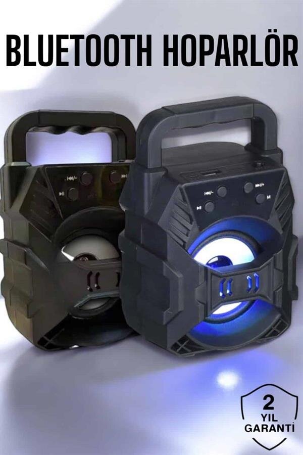 Taşınabilir Bluetooth Hoparlör Led Işıklı Uzun Pil Ömrü 1 Taşınabilir Bluetooth Hoparlör Led Işıklı Uzun Pil Ömrü