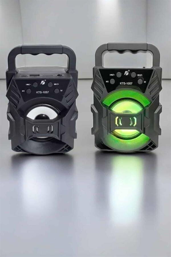 Taşınabilir Bluetooth Hoparlör Led Işıklı Uzun Pil Ömrü 3 Taşınabilir Bluetooth Hoparlör Led Işıklı Uzun Pil Ömrü - Görsel 3
