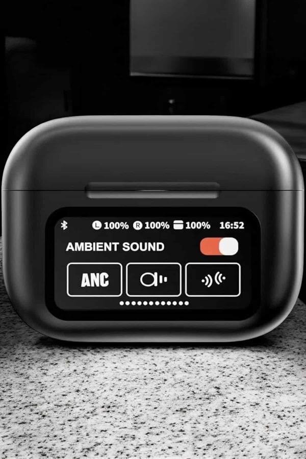 Bluetooth Kulaklık Kablosuz Ekranlı ANC/ENC Destekli Dokunmatik 3 Bluetooth Kulaklık Kablosuz Ekranlı ANC/ENC Destekli Dokunmatik - Görsel 3