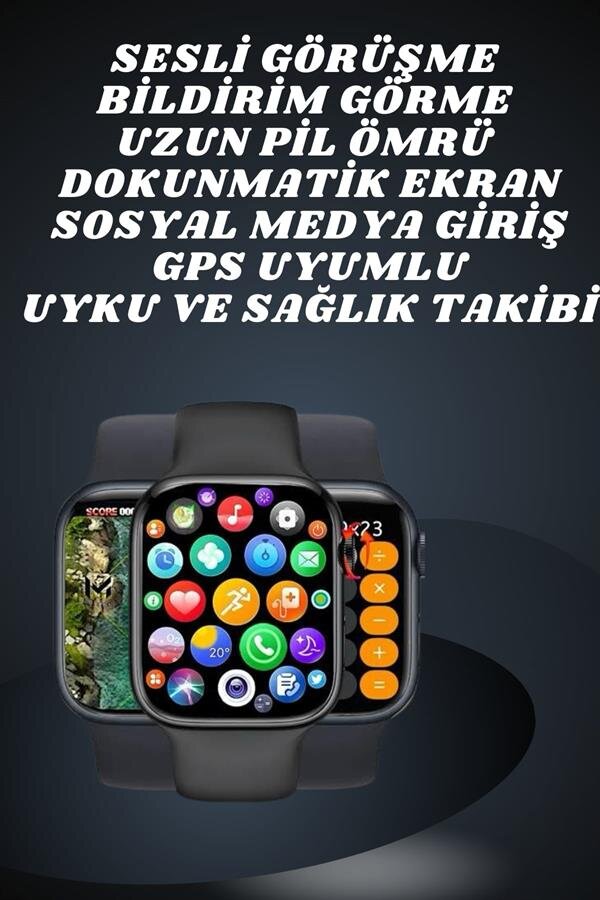 Ekranlı Yeni Nesil Pro Kulaklık ve Akıllı Saat Kampanyası Kulak İçi Mikrofonlu 3 Ekranlı Yeni Nesil Pro Kulaklık ve Akıllı Saat Kampanyası Kulak İçi Mikrofonlu - Görsel 3
