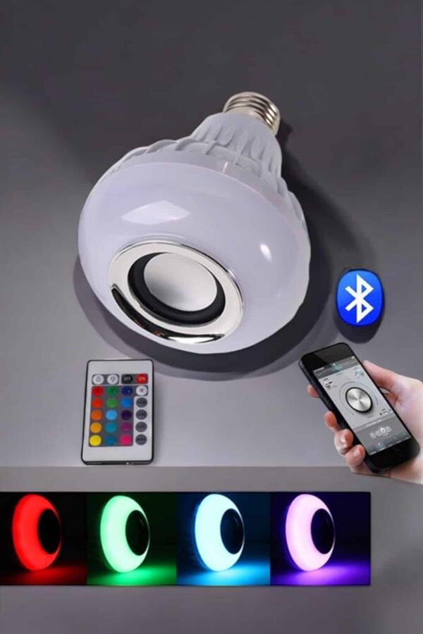 Lamba Led Hoparlör Dayanıklı ve Uzun Ömürlü Bluetooth Hoparlör 3 Lamba Led Hoparlör Dayanıklı ve Uzun Ömürlü Bluetooth Hoparlör - Görsel 3