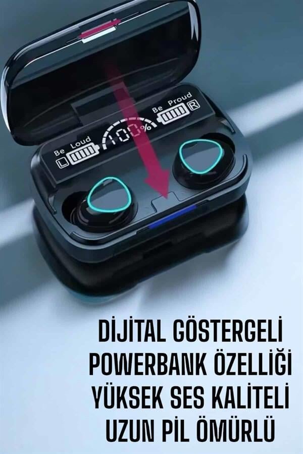 Bluetooth Bağlantılı Suya Dayanıklı, Uzun Pil Ömürlü Kablosuz Kulaklık 4 Bluetooth Bağlantılı Suya Dayanıklı, Uzun Pil Ömürlü Kablosuz Kulaklık - Görsel 4