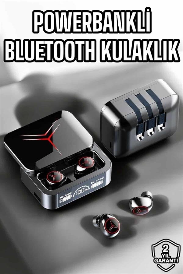 Yeni Nesil Powerbankli Bluetooth Bağlantılı Kablosuz Kulaklık 2 Yeni Nesil Powerbankli Bluetooth Bağlantılı Kablosuz Kulaklık - Görsel 2