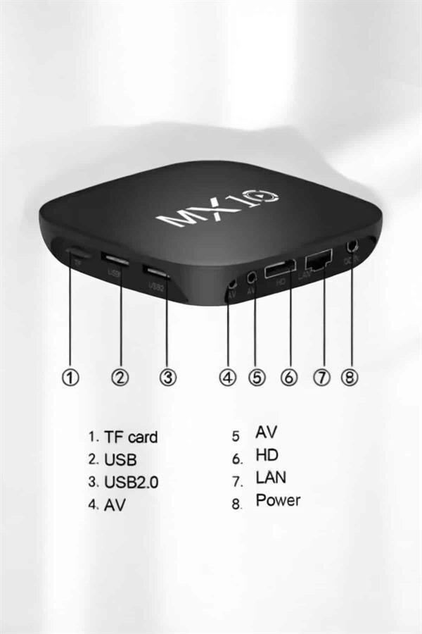 4K TV Uyumlu HD Çözünürlüklü Mx Box S 8 GB 4 4K TV Uyumlu HD Çözünürlüklü Mx Box S 8 GB - Görsel 4