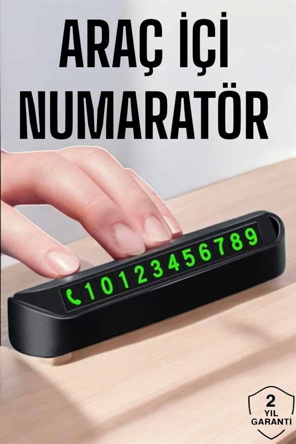 Numaralık Araç İçi Araba Araç Park Numaratör Telefon Numarası Yazma 2 Numaralık Araç İçi Araba Araç Park Numaratör Telefon Numarası Yazma - Görsel 2