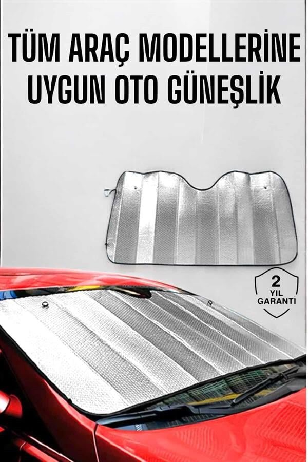 Oto Güneşlik Tüm Araç Tiplerine Uygun Isı Önleyici 2 Oto Güneşlik Tüm Araç Tiplerine Uygun Isı Önleyici - Görsel 2
