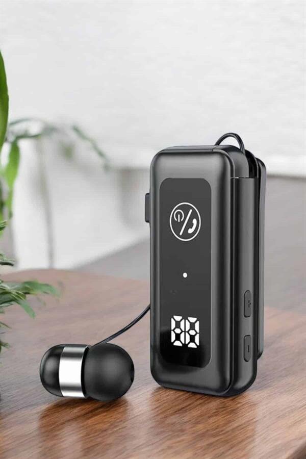 Kablolu Bluetooth Kulaklık Kulak İçi Stereo Mikrofonlu Dijital Göstergeli 1 Kablolu Bluetooth Kulaklık Kulak İçi Stereo Mikrofonlu Dijital Göstergeli