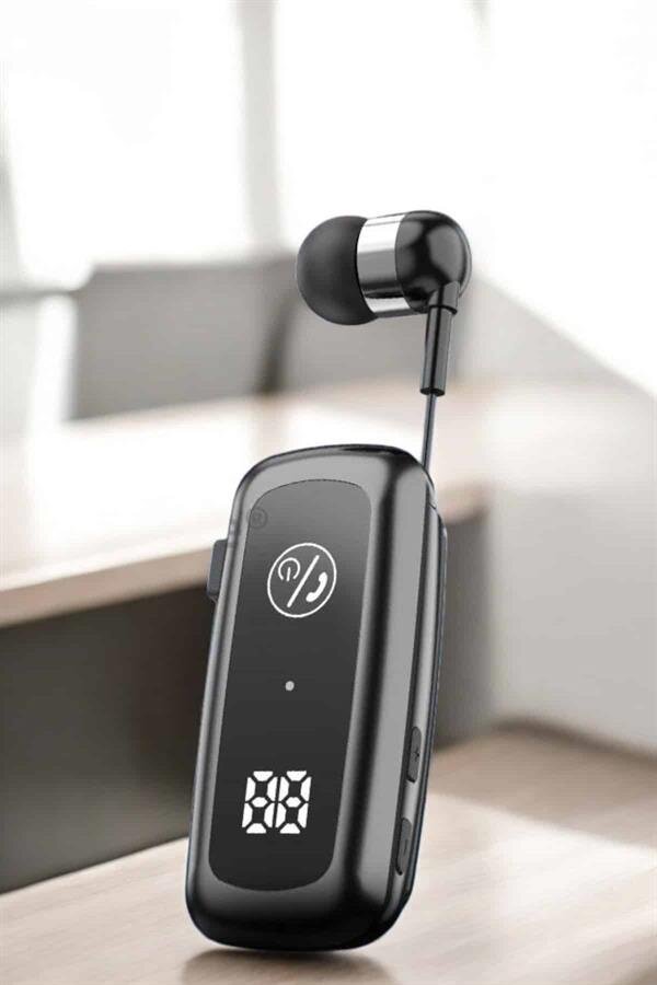 Kablolu Bluetooth Kulaklık Kulak İçi Stereo Mikrofonlu Dijital Göstergeli 4 Kablolu Bluetooth Kulaklık Kulak İçi Stereo Mikrofonlu Dijital Göstergeli - Görsel 4