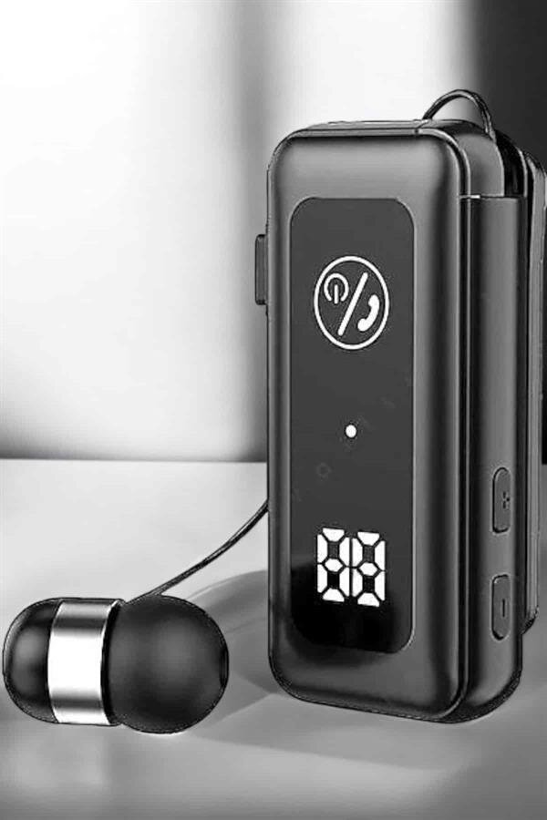 Kablolu Makaralı Bluetooth Kulaklık Uzun Pil Ömrü Dijital Göstergeli 1 Kablolu Makaralı Bluetooth Kulaklık Uzun Pil Ömrü Dijital Göstergeli
