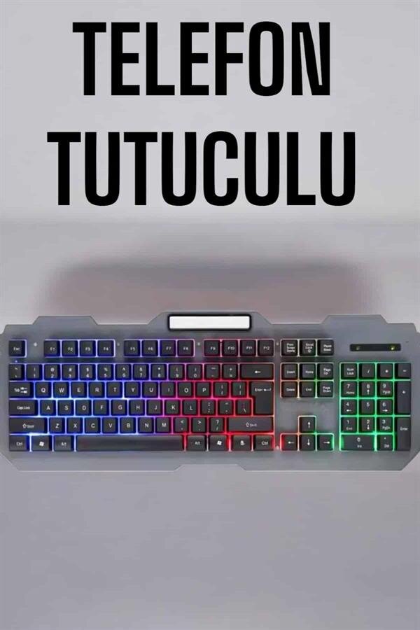 Q Klavye RGB Işıklı Klavye Ve Mouse Seti Kablolu Mouse Hediyeliş 1 Q Klavye RGB Işıklı Klavye Ve Mouse Seti Kablolu Mouse Hediyeliş
