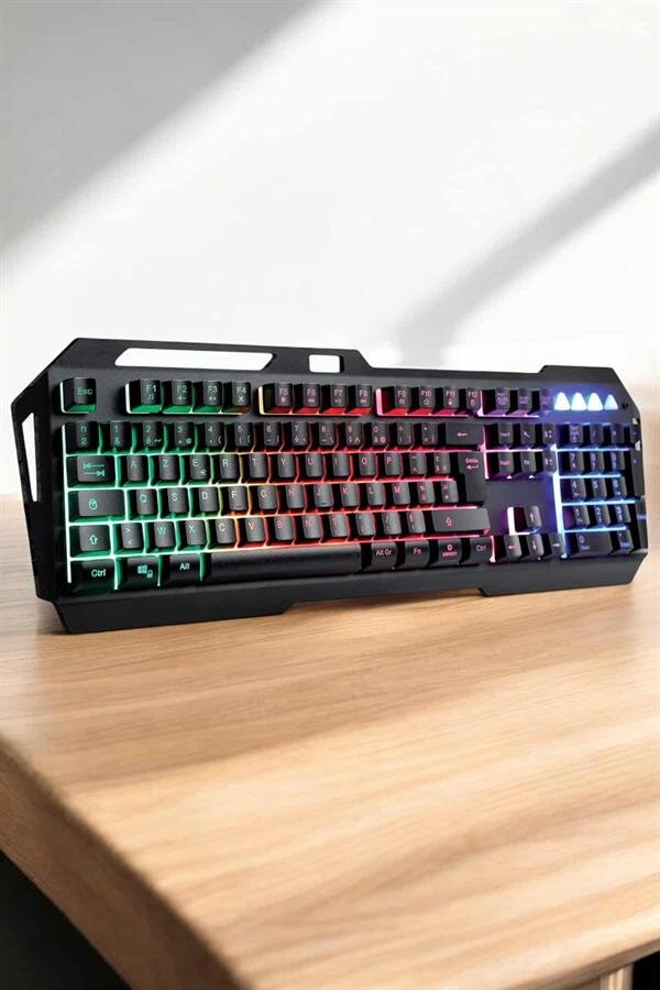 Q Klavye RGB Işıklı Klavye Ve Mouse Seti Kablolu Mouse Hediyeliş 4 Q Klavye RGB Işıklı Klavye Ve Mouse Seti Kablolu Mouse Hediyeliş - Görsel 4