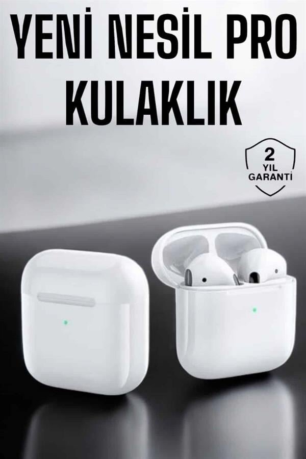Yeni Nesil Pro Bluetooth Kulaklık Uzun Pil Ömrü Beyaz 2 Yeni Nesil Pro Bluetooth Kulaklık Uzun Pil Ömrü Beyaz - Görsel 2