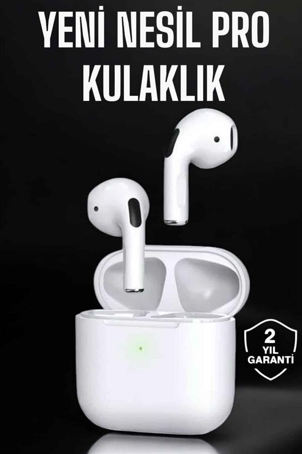 Beyaz Yeni Nesil Pro Bluetooth Kulaklık Yüksek Ses Kaliteli ANC Özelliği 2 Beyaz Yeni Nesil Pro Bluetooth Kulaklık Yüksek Ses Kaliteli ANC Özelliği - Görsel 2