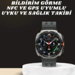 Akıllı Saat Amoled Ekran Bluetooth Bağlantılı Sağlık Takibi GPS Uyumlu