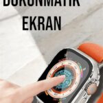 Bluetooth Bağlantılı 49MM Dokunmatik Akıllı Saat Sağlık ve Spor Takip Özellikli