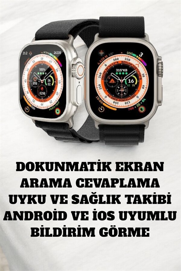49MM Ekranlı Kan Basıncı ve Adımsayar Özellikli Bluetooth Akıllı Saat 4 49MM Ekranlı Kan Basıncı ve Adımsayar Özellikli Bluetooth Akıllı Saat - Görsel 4