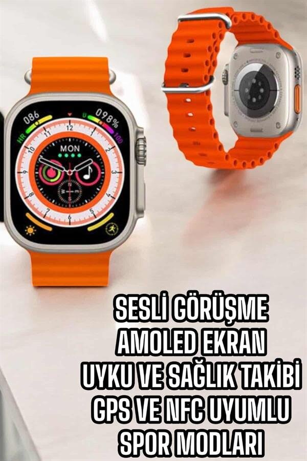 Yeni Nesil Akıllı Saat Nabız Ölçer Sağlık Ölçer ve Kalori Ölçer Uyku Takibi NFC Özelliği 1 Yeni Nesil Akıllı Saat Nabız Ölçer Sağlık Ölçer ve Kalori Ölçer Uyku Takibi NFC Özelliği