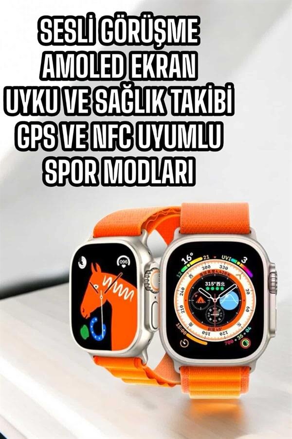 Akıllı Saat NFC ve GPS Uyumlu Uyku ve Sağlık Takibi Sesli Görüşme 3 Akıllı Saat NFC ve GPS Uyumlu Uyku ve Sağlık Takibi Sesli Görüşme - Görsel 3