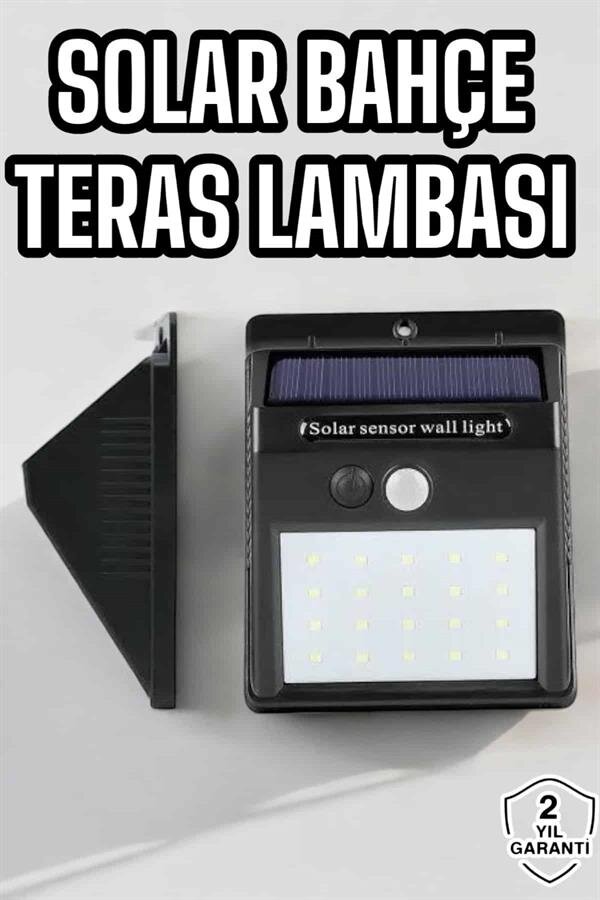 Güneş Enerjili Bahçe Lambası Solar Gece Aydınlatma Sensörlü Lamba 2 Güneş Enerjili Bahçe Lambası Solar Gece Aydınlatma Sensörlü Lamba - Görsel 2