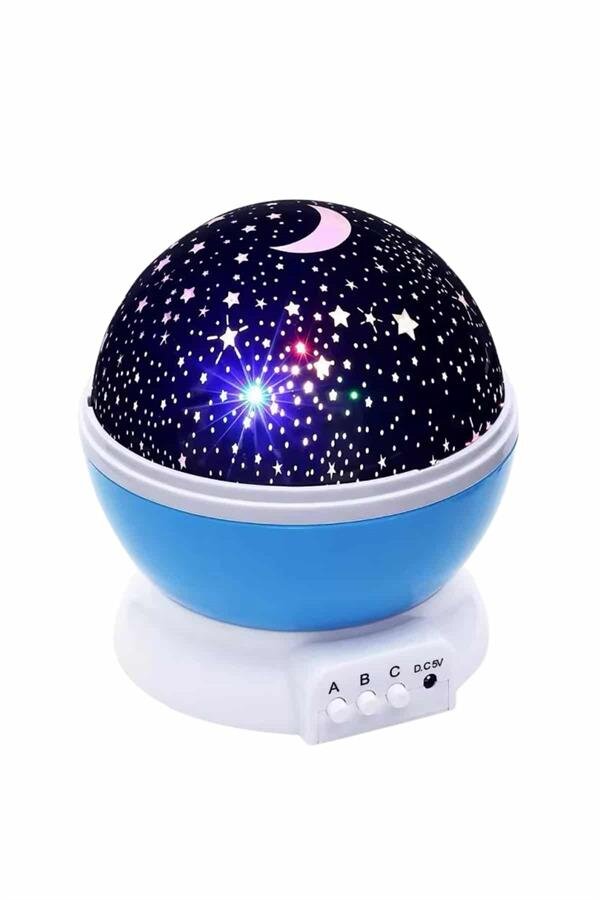 Renkli Yıldızlı Gökyüzü Projeksiyon Gece Lambası Pilli ve USB Kablolu 4 Renkli Yıldızlı Gökyüzü Projeksiyon Gece Lambası Pilli ve USB Kablolu - Görsel 4