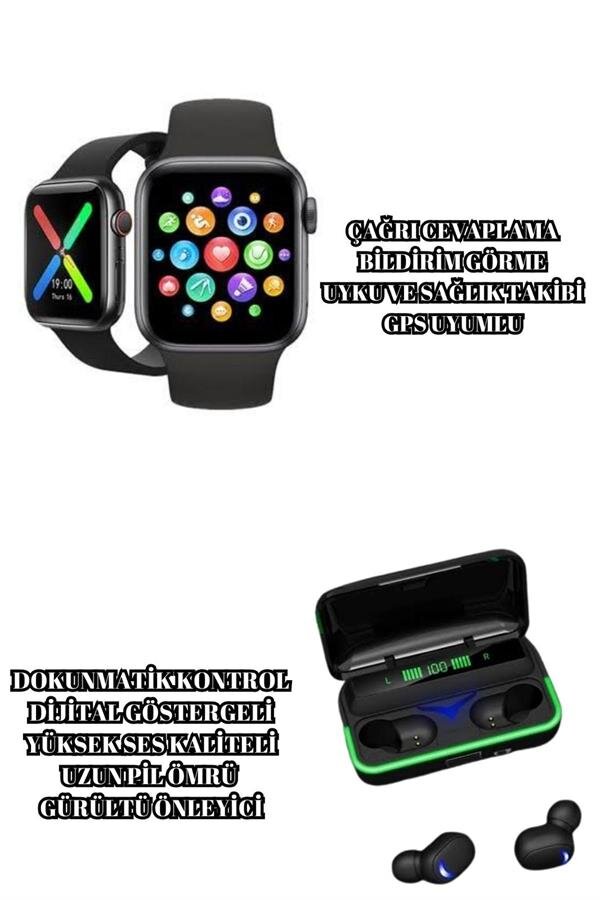 Ucuz ve Kaliteli Kulaklıklı Saat Seti Bluetooth Bağlantılı Akıllı Saat ve Kulaklık 1 Ucuz ve Kaliteli Kulaklıklı Saat Seti Bluetooth Bağlantılı Akıllı Saat ve Kulaklık