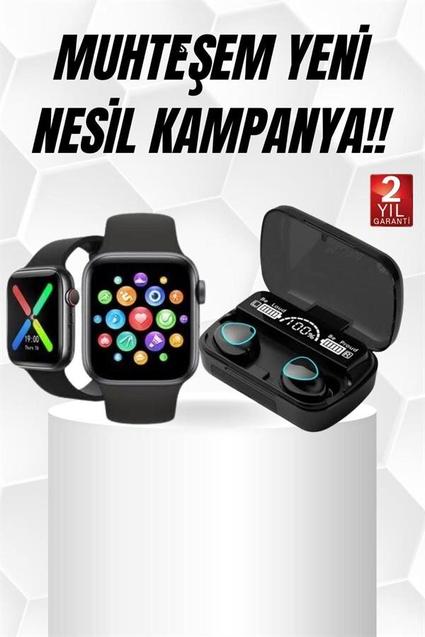Kaliteli Akıllı Saat ve Kaliteli Bluetooth Kulaklık ANC Özelliği Uzun Pil Ömrü 2 Kaliteli Akıllı Saat ve Kaliteli Bluetooth Kulaklık ANC Özelliği Uzun Pil Ömrü - Görsel 2
