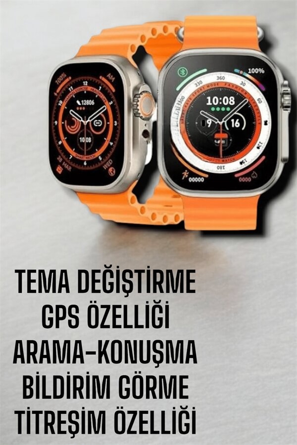 Suya ve Toza Dayanıklı 45 MM Akıllı Saat Bildirim ve Cevapsız Çağrı Görüntüleme 1 Suya ve Toza Dayanıklı 45 MM Akıllı Saat Bildirim ve Cevapsız Çağrı Görüntüleme
