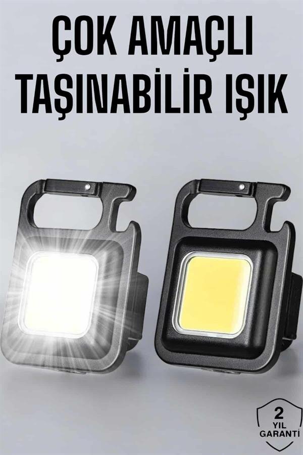 Anahtarlık Çok Amaçlı Mıknatıslı Taşınabilir Işık Led Şarjlı 2 Anahtarlık Çok Amaçlı Mıknatıslı Taşınabilir Işık Led Şarjlı - Görsel 2
