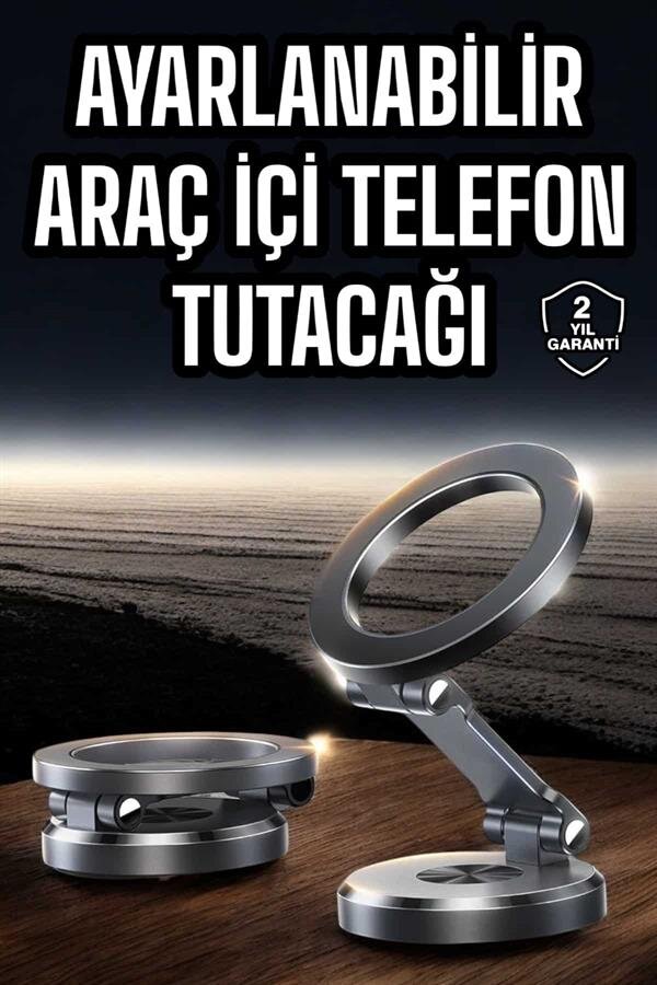 Araç İçi Telefon Tutacağı Manyetik Tasarım Ayarlanabilir 2 Araç İçi Telefon Tutacağı Manyetik Tasarım Ayarlanabilir - Görsel 2